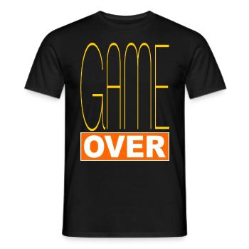 Spielende - Männer T-Shirt - Schwarz - Vorne - AI Model Male 178 light (178cm)