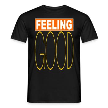 Feeling Good - Men's T-Shirt - black - Front - AI Model Male 178 light (178cm)