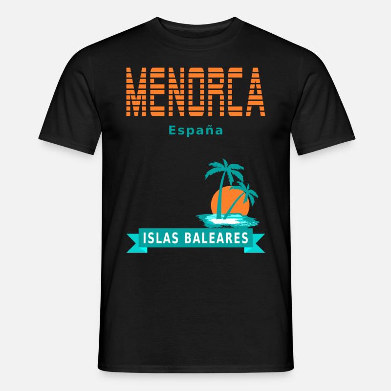 Menorca - Islas Baleares - Spanien - Männer T-Shirt - Schwarz