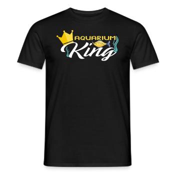 Aquarium King Fish Tank Aquarist Fischhalter - Männer T-Shirt - Schwarz - Vorne - AI Model Male 178 light (178cm)