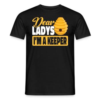 Apiculteurs Abeilles Abeilles mellifères Apiculture - T-shirt homme - noir - Devant - AI Model Male 178 light (178cm)