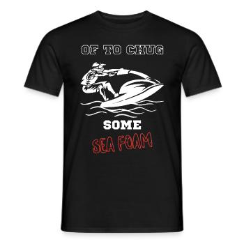 Action de jet ski avec dicton amusant, anglais - T-shirt homme - noir - Devant - AI Model Male 178 light (178cm)