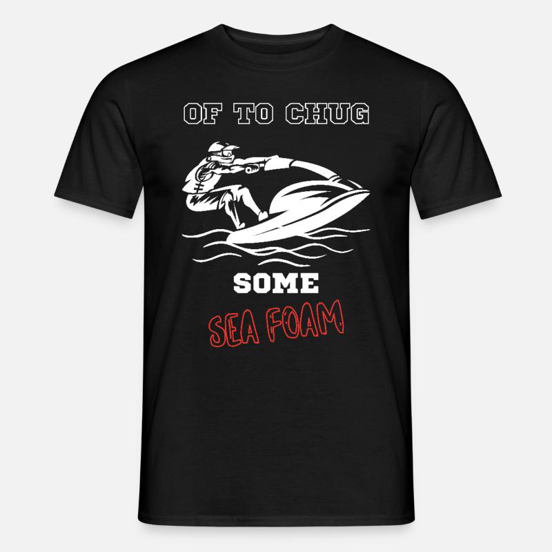 Jet-Ski-Action mit witzigem Spruch, englisch - Männer T-Shirt - Schwarz