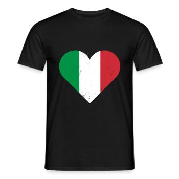 Italie - T-shirt homme - noir - Devant - AI Model Male 178 light (178cm)