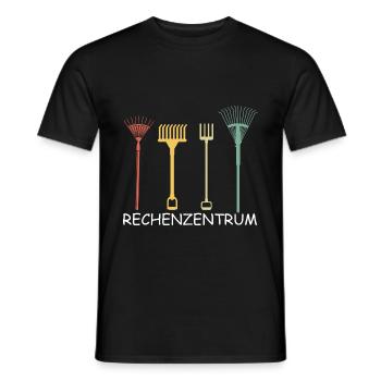 Rechenzentrum Lustiges Rechner Computer EDV Server - Männer T-Shirt - Schwarz - Vorne - AI Model Male 178 light (178cm)