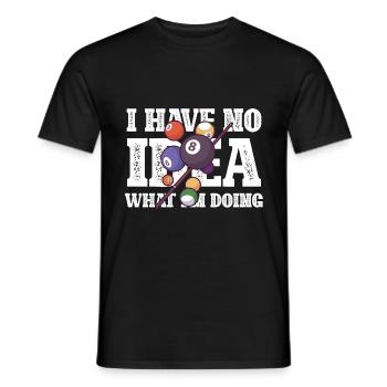 Es braucht eine Menge Bälle Billard-Pool-Liebhaber - Männer T-Shirt - Schwarz - Vorne - AI Model Male 178 light (178cm)