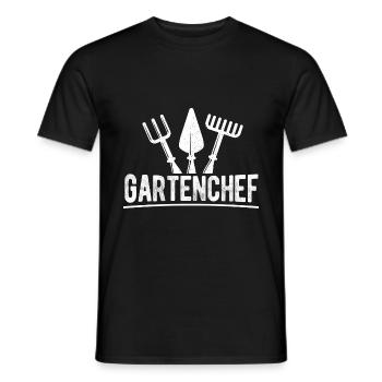 Gartenchef - Gärtner Heimarbeit Geschenk Gartenarb - Männer T-Shirt - Schwarz - Vorne - AI Model Male 178 light (178cm)