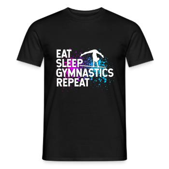 Turnen Turntrainer Gymnsatik Sportverein Sport Han - Männer T-Shirt - Schwarz - Vorne - AI Model Male 178 light (178cm)