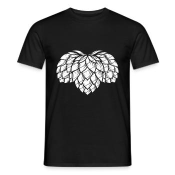 Hopfen Vintage Retro Craft Bier Brauen Trinken Bie - Männer T-Shirt - Schwarz - Vorne - AI Model Male 178 light (178cm)