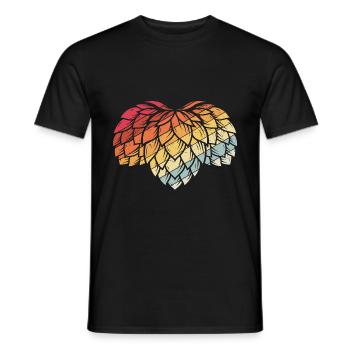Hopfen Vintage Retro Craft Bier Design Kneipe Bier - Männer T-Shirt - Schwarz - Vorne - AI Model Male 178 light (178cm)