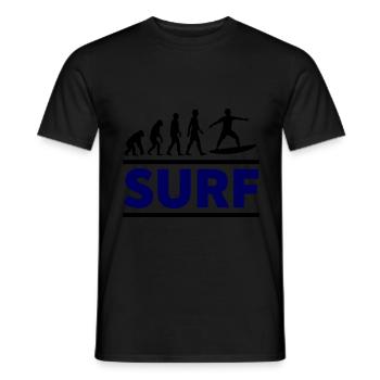 Surf Evolution - Männer T-Shirt - Schwarz - Vorne - AI Model Male 178 light (178cm)