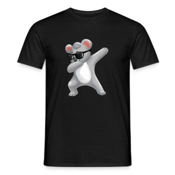 Dabbing Koala Bear from Funny Children's Koala Bear - Men's T-Shirt - black - Front - AI Model Male 178 light (178cm)