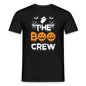 Funny Halloween T-Shirt The Boo Crew - Men's T-Shirt - black - Front - AI Model Male 178 light (178cm)