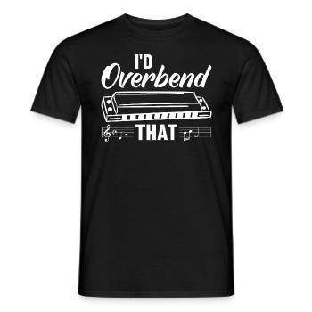 Harmoniciste Harmoniciste Orgue à bouche - T-shirt homme - noir - Devant - AI Model Male 178 light (178cm)