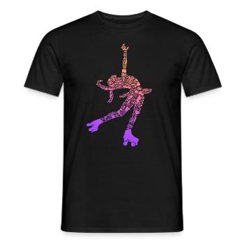 Patins à roulettes Enfants Patins à roulettes Patins à roulettes Filles - T-shirt homme - noir - Devant - AI Model Male 178 light (178cm)