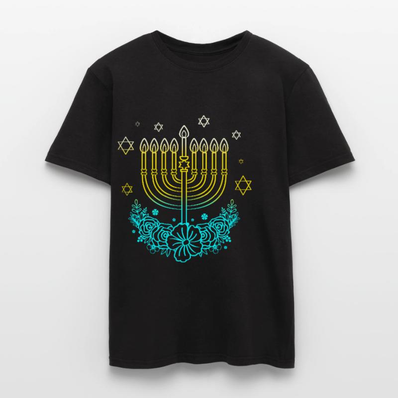 Hanoukka Hanoukka Hanoukka Hanouka Menorah T-shirt homme