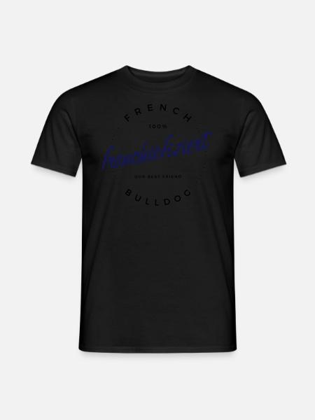 100% Frenchiefiziert - Männer T-Shirt - Schwarz