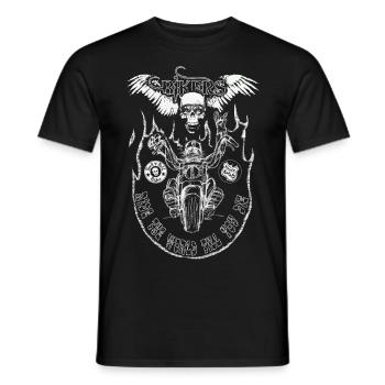 chopper man fond trans - T-shirt homme - noir - Devant - AI Model Male 178 light (178cm)