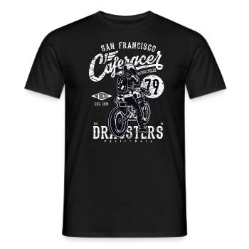 San Francisco Caferacer Dragsters - Männer T-Shirt - Schwarz - Vorne - AI Model Male 178 light (178cm)