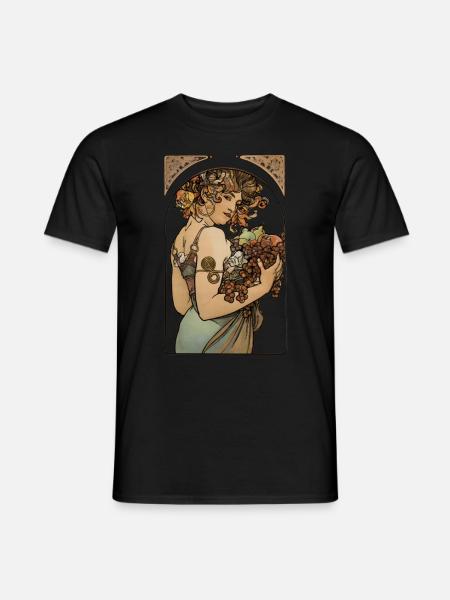 Alfons Mucha - Le Fruit - Men's T-Shirt - black