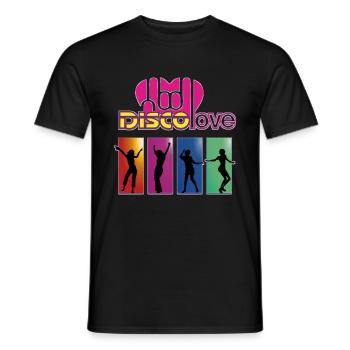 Disco Love Dance - Männer T-Shirt - Schwarz - Vorne - AI Model Male 178 light (178cm)