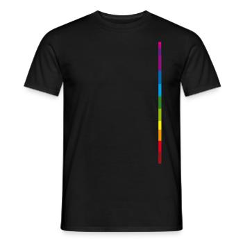 rainbow - Men's T-Shirt - black - Front - AI Model Male 178 light (178cm)