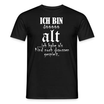 Geschenkidee Geburtstag alt werden - Männer T-Shirt - Schwarz - Vorne - AI Model Male 178 light (178cm)