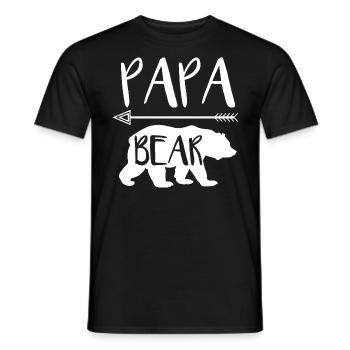 Daddy Bear Father's Day Gift - Men's T-Shirt - black - Front - AI Model Male 178 light (178cm)