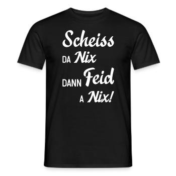 Bayern Dialekt Mundart Spruch - Männer T-Shirt - Schwarz - Vorne - AI Model Male 178 light (178cm)