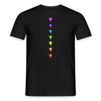 Yoga Sieben Chakra Yogi Meditation Fitness Gym - Männer T-Shirt - Schwarz - Vorne - AI Model Male 178 light (178cm)