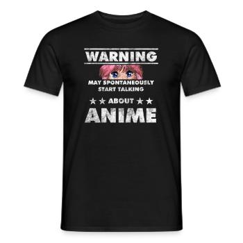 Anime - T-shirt homme - noir - Devant - AI Model Male 178 light (178cm)