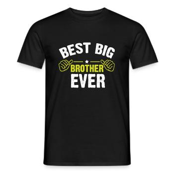 Best Big Brother Ever - Bester Großer Bruder - Men's T-Shirt - black - Front - AI Model Male 178 light (178cm)