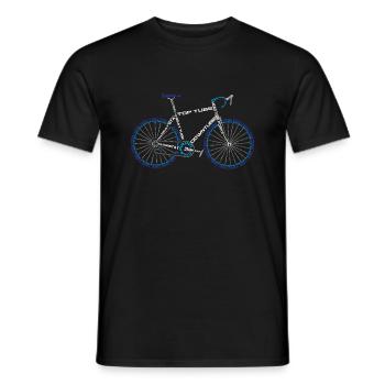 vélo - T-shirt homme - noir - Devant - AI Model Male 178 light (178cm)