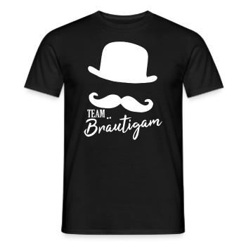 Team Bräutigam - Männer T-Shirt - Schwarz - Vorne - AI Model Male 178 light (178cm)