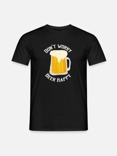 Bier Party - Freibier Shirt - Männer T-Shirt - Schwarz