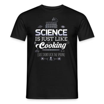 Nerd Science Geek - T-shirt homme - noir - Devant - AI Model Male 178 light (178cm)