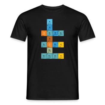Nerd Science Geek - Männer T-Shirt - Schwarz - Vorne - AI Model Male 178 light (178cm)