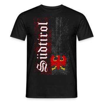 South tyrol - Men's T-Shirt - black - Front - AI Model Male 178 light (178cm)