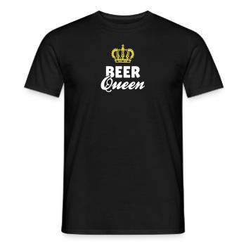 Beer Queen - Men's T-Shirt - black - Front - AI Model Male 178 light (178cm)