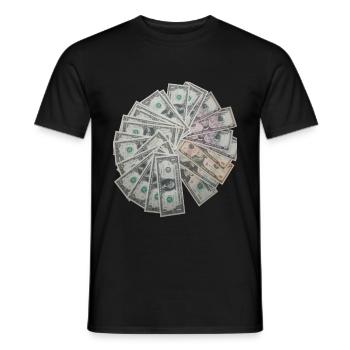 Argent argent - T-shirt homme - noir - Devant - AI Model Male 178 light (178cm)