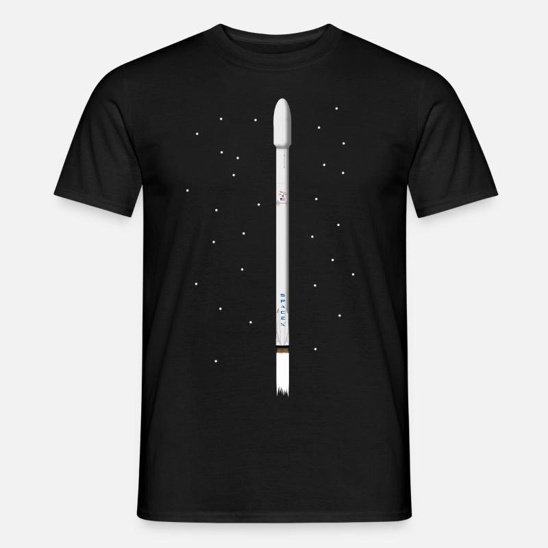 SpaceX Falcon 9 - Männer T-Shirt - Schwarz