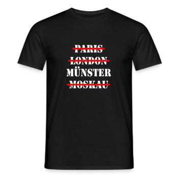 MÜNSTER Stadt Geschenk Geschenkidee - Männer T-Shirt - Schwarz - Vorne - AI Model Male 178 light (178cm)