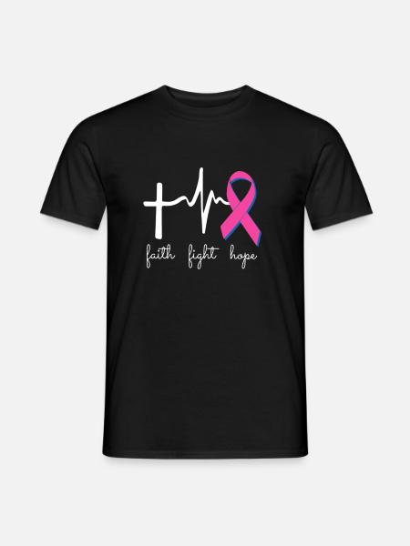 Mounth de sensibilisation au cancer - T-shirt homme - noir