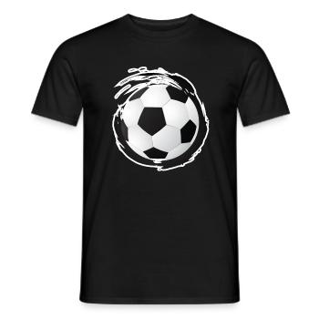 Football football footballeur footballeur footballeur - T-shirt homme - noir - Devant - AI Model Male 178 light (178cm)