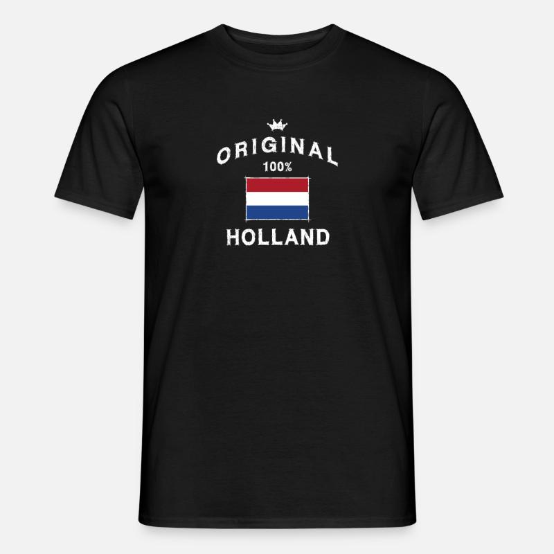 Drapeau hollandais drapeau drapeau - T-shirt homme - noir