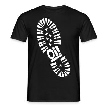 Oi! meine Stiefel! - Männer T-Shirt - Schwarz - Vorne - AI Model Male 178 light (178cm)