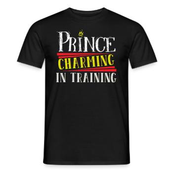 Prince charmant dans la formation Crown King - T-shirt homme - noir - Devant - AI Model Male 178 light (178cm)