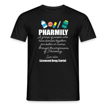 Pharma Medizin Medikamente Pharmily - Männer T-Shirt - Schwarz - Vorne - AI Model Male 178 light (178cm)