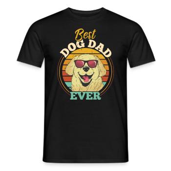 Best Dog Dad Ever - Männer T-Shirt - Schwarz - Vorne - AI Model Male 178 light (178cm)