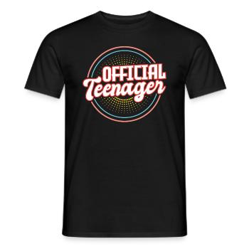 13ème anniversaire adolescent 13 ans adolescente rengaine - T-shirt homme - noir - Devant - AI Model Male 178 light (178cm)